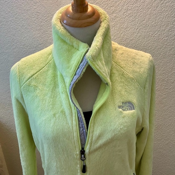 The North Face Osito Neon Yellow Fuzzy Jacket - Sz L/G - Picture 6 of 9